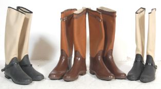 COLLECTION OF VINTAGE MENS AND WOMENS UNUSED RIDING BOOTS