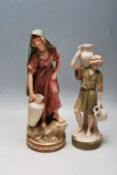 20TH CENTURY ROYAL DUX CERAMIC FIGURINES