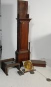 19TH CENTURY GEORGIAN MAHOGANY GRANDFATHER CLOCK WITH BRASS FACE