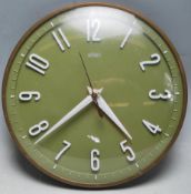 RETRO VINTAGE LATE 20TH CENTURY METAMEC WALL CLOCK