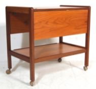 RETRO VINTAGE 20TH CENTURY TEAK WOOD DRINKS TROLLEY