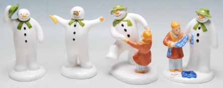 THE SNOWMAN - COALPORT - COLLECTION OF FOUR BOXED FIGURES