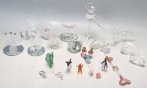 COLLECTION OF LATE 20TH CENTURY BLOWN GLASS FIGURINES