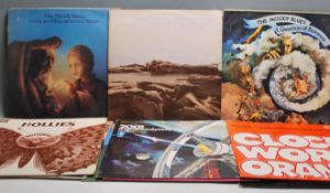 COLLECTION OF VINTAGE VINYL RECORDS - MOODY BLUES, CREAM ETC