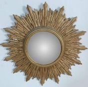 1950’S ART DECO STYLE SUNBURST WALL MIRROR