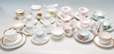 LARGE QUANTITY OF 19TH AND 20TH CENTURY FINE BONE CHINA CERAMIC WARE