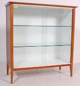 VINTAGE RETRO 20TH CENTURY DANISH INSPIRED TEAK WOOD DISPLAY CABINET
