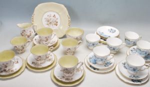 TWO VINTAGE 20TH CENTURY SIX PERSON TEA SETS