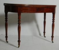 GEORGIAN MAHOGANY CARD TABLE / TEA TEABLE
