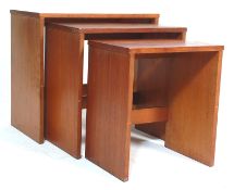VINTAGE RETRO 20TH CENTURY TEAK WOOD NEST OF TABLES