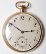 1930'S 9CT GOLD SWISS MOVEMENT POCKET WATCH