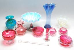 COLLECTION OF 19TH AND 20TH CENTURY GLASS WARE