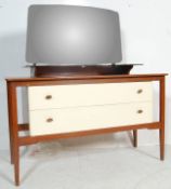 LATE 20TH CENTURY VINTAGE RETRO TEAK WOOD DRESSING TABLE