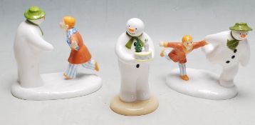 THE SNOWMAN - COALPORT - COLLECTION OF THREE BOXED FIGURES