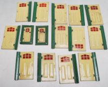 COLLECTION OF VINTAGE TRI-ANG DOLLS HOUSE DOORS / WINDOWS