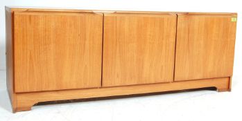 RETRO 20TH CENTURY TEAK WOOD LOW SIDEBOARD CREDENZA