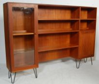 RETRO VINTAGE 20TH CENTURY G-PLAN TEAK WOOD BOOKCASE ON HAIRPIN LEGS
