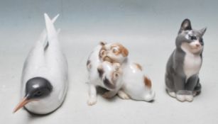 COLLECTION OF THREE VINTAGE SCANDINAVIAN ANIMAL FIGURINES