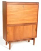 1970’S TEAK WOOD BUREAU WITH FALL FRONT