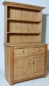 19TH CENTURY VICTORIAN COUNTRY PINE KITCHEN DRESSER