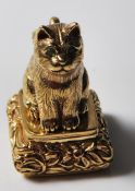 ANTIQUE DESK STAMP IN THE FORM OF A CAT
