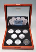2018 BRADFORD EXCHANGE MAGNIFICENT SEVEN SOLID SILVER COIN SET