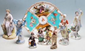 COLLECTION OF ANTIQUE EARLY 20TH CENTURY CERAMIC FIGURES
