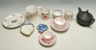 COLLECTION OF ANTIQUE 19TH CENTURY AND LATER POTTERY AND PORCELAIN