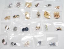 23 PAIRS OF VINTAGE CLIP ON EARRINGS