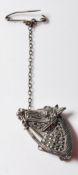 1930'S ART DECO SILVER HORSE BROOCH