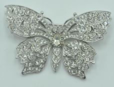 RETRO VINTAGE 1960S ATTWOOD AND SAWYER BUTTERFLY BROOCH