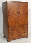 1930’S ART DECO WALNUT BACHELORS WARDROBE
