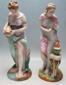 TWO 19TH CENTURY VION & BAURY NEO CLASSICAL FIGURINES