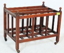 ANTIQUE EDWARDIAN WALNUT THREE DIVISIONAL CANTERBURY