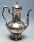 19TH CENTURY FRENCH SILVER HOT WATER POT BY RUDOLPHE BEUNKE