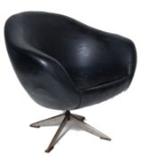 RETRO 1950’S DANISH INSPIRED SWIVEL TUB CHAIR