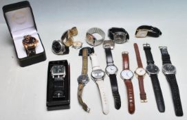 COLLECTION OF VINTAGE 20TH CENTURY GENTLEMANS WRISTWATCHES