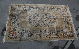 LARGE 20TH CENTURY CHINESE WOOL FLOOR RUG CARPET