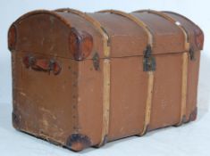 VICTORIAN 19TH CENTURY DOME TOP STEAMER TRUNK CHES