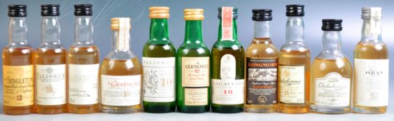 COLLECTION OF ASSORTED SINGLE MALT WHISKY MINIATURES