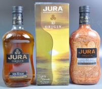 TWO BOTTLES OF JURA ORIGINAL SINGLE MALT SCOTCH WHISKY