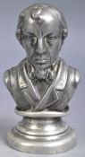 ANTIQUE VICTORIAN PEWTER BENJAMIN DISRAELI SANDER
