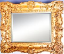 ANTIQUE 18TH CENTURY ROCOCO INFLUENCE GESSO WALL MIRROR