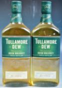 TWO BOTTLES OF TULLAMORE DEW IRISH TRIPLE DISTILLED WHISKEY