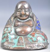 19TH CENTURY CHINESE CLOISONNE LAUGHING FAT BUDDHA