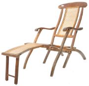 19TH CENTURY CAMPAIGN / FOLDING STEAMER CHAIR