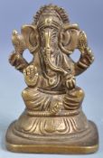 19TH CENTURY CHINESE BRONZE FIGURE OF THE DEITY GANESH