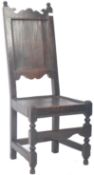 17TH CENTURY ENGLISH OAK DINING / HALL CHAIR