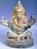 18TH / 19TH CENTURY INDIAN BRONZE OF GANESHA