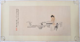 HUANG SHANSHOU WATERCOLOUR AND INK PAINTING